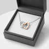Interlocking Hearts Pendant Necklace