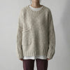 Oversized Round Neck Knit Sweater for Women