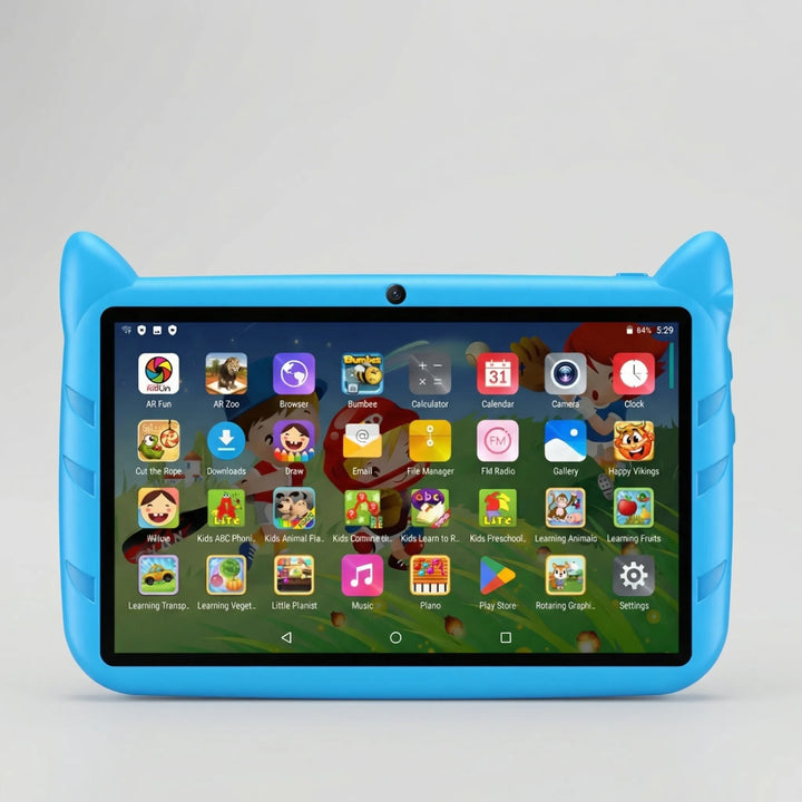 Kidtably - Compact 7-Inch Kids Tablet With Bumper Case