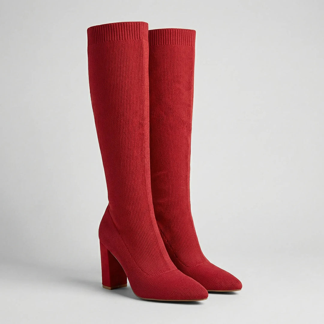 Kneelara - Knee-High Stretch Slip-On Boot
