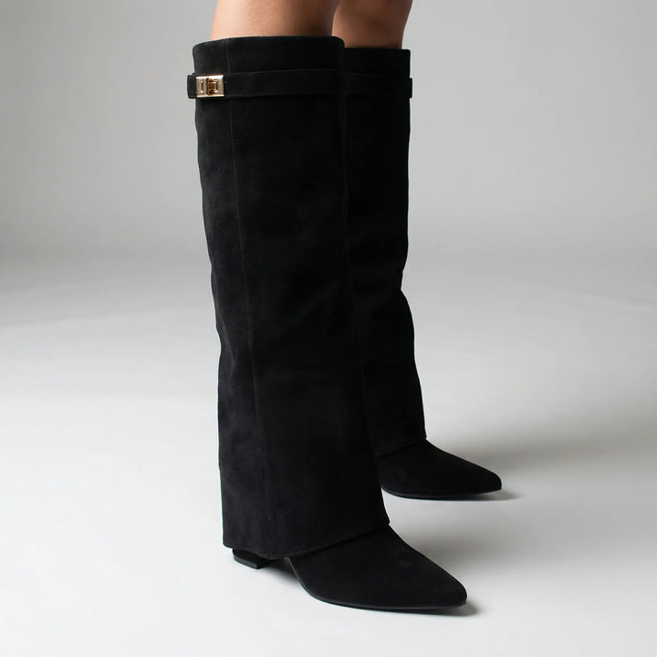 Kneelix - Knee-High Block Heel Boot