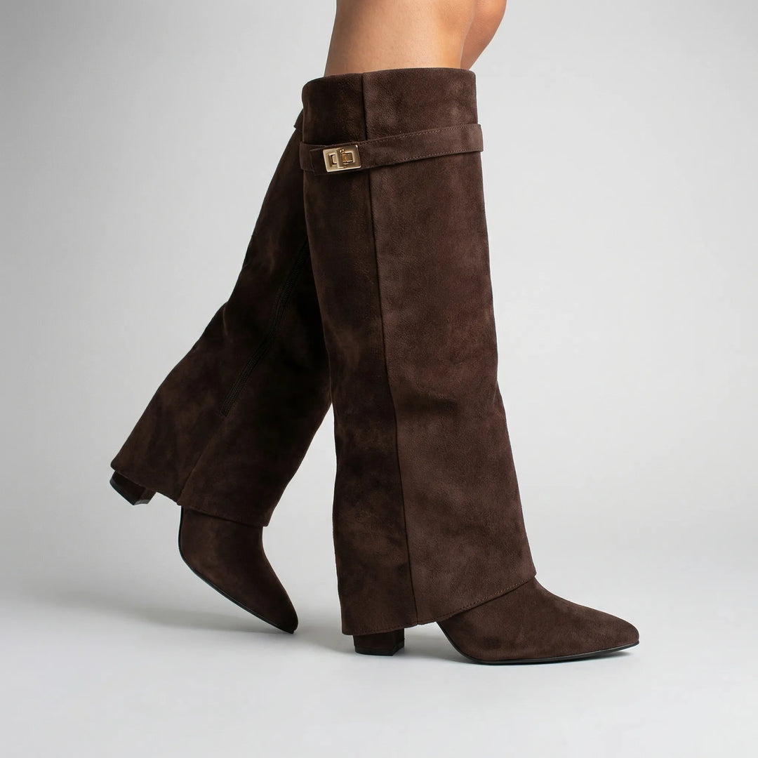 Kneelix - Knee-High Block Heel Boot