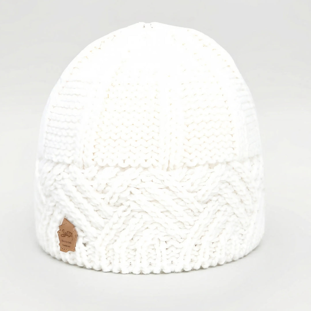 Knitova - Ribbed Knit Fold-Over Cuff Beanie