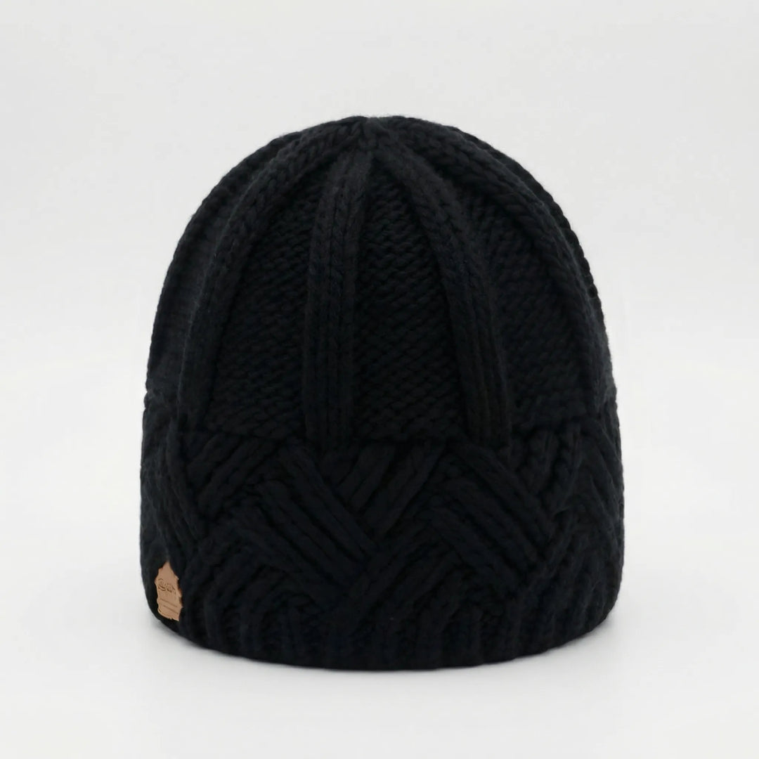 Knitova - Ribbed Knit Fold-Over Cuff Beanie