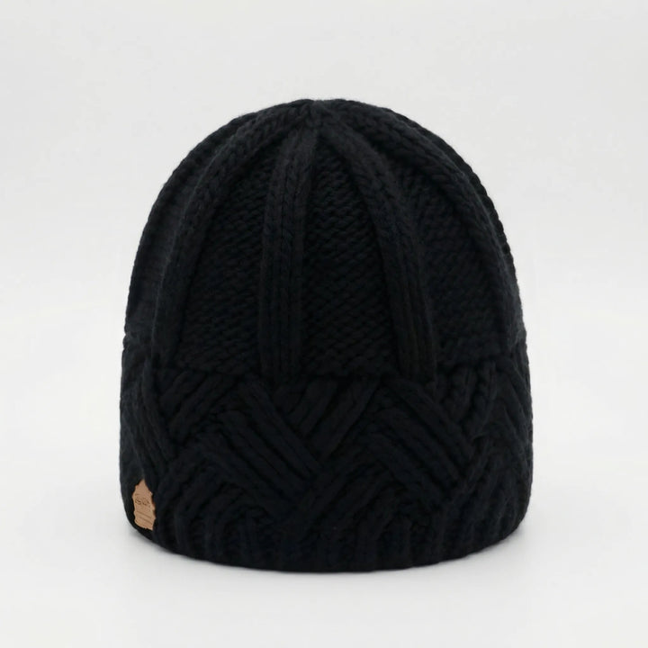 Knitova - Ribbed Knit Fold-Over Cuff Beanie