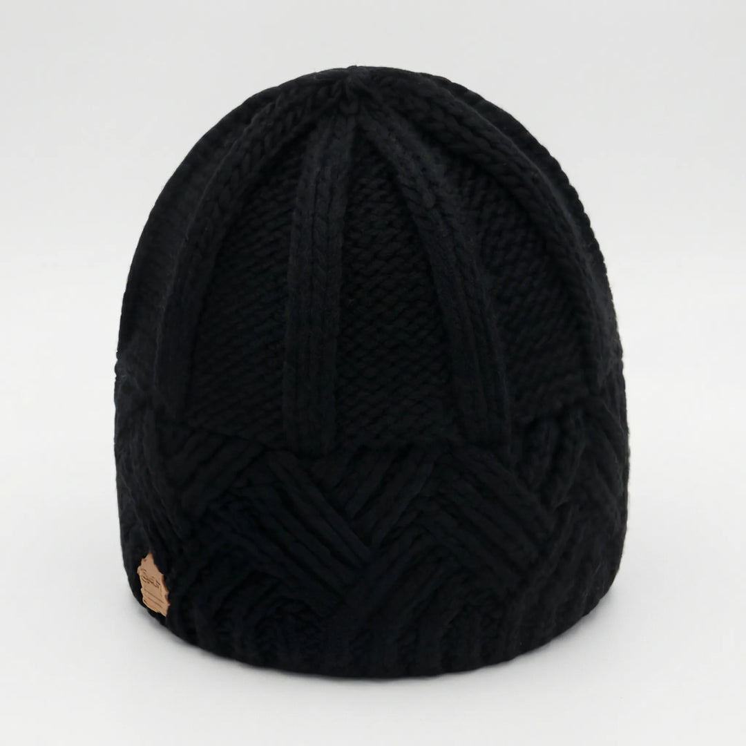Knitova - Ribbed Knit Fold-Over Cuff Beanie