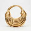 Woven Knot Detail Structured Handbag