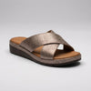 Cross-Strap Platform Slide Sandal for Women
