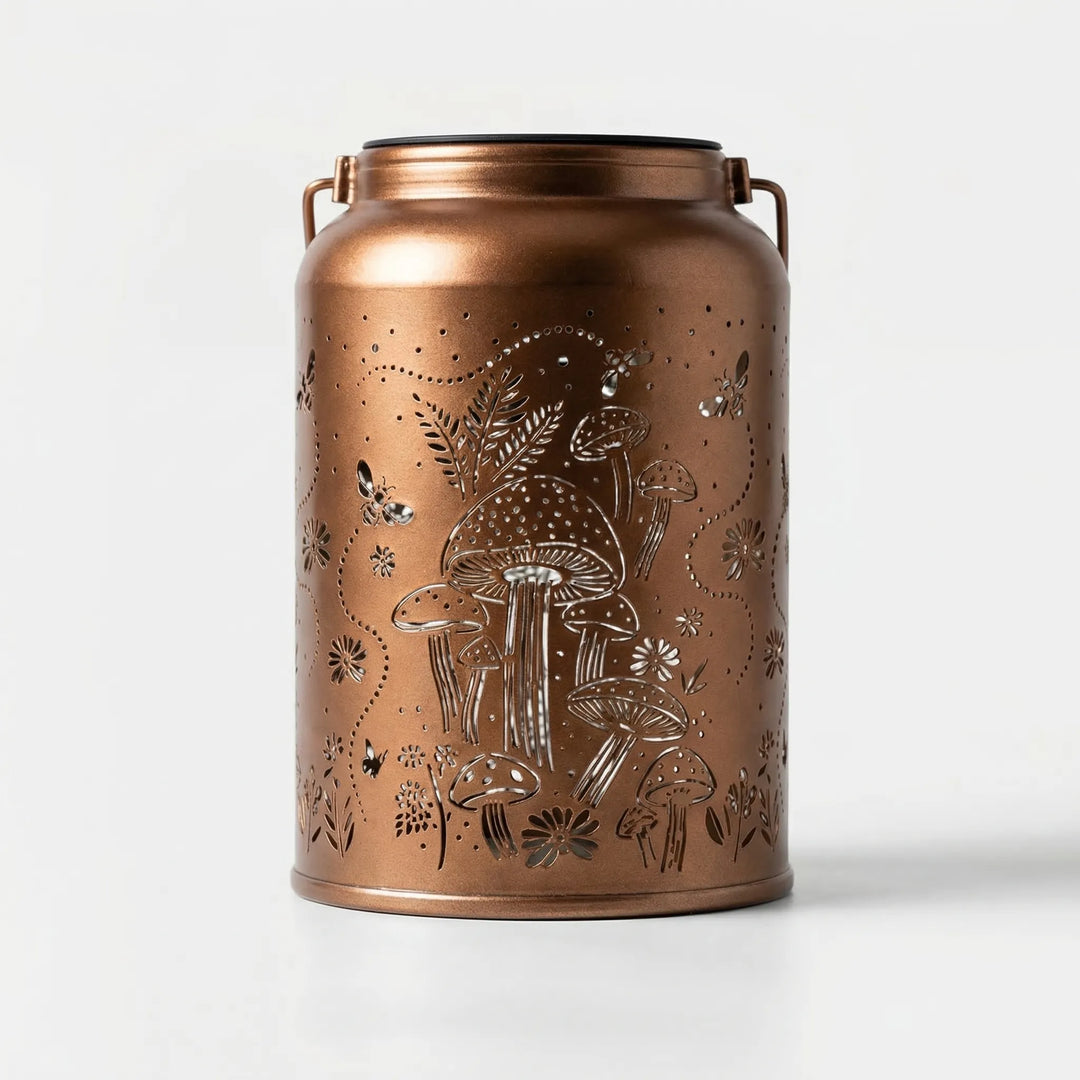 Lumivara - Decorative Solar Lantern With Cutout Design