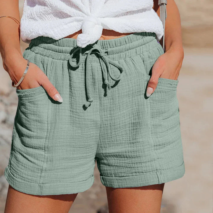 Drawstring Casual Shorts for Women