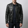 Classic Zip-Up Moto-Style Jacket for Men