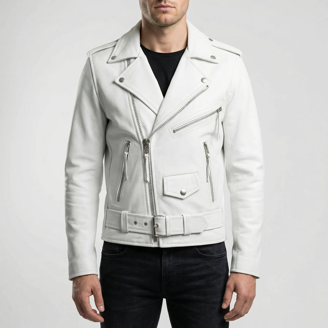 Motovenx - Asymmetrical Zip Biker Jacket