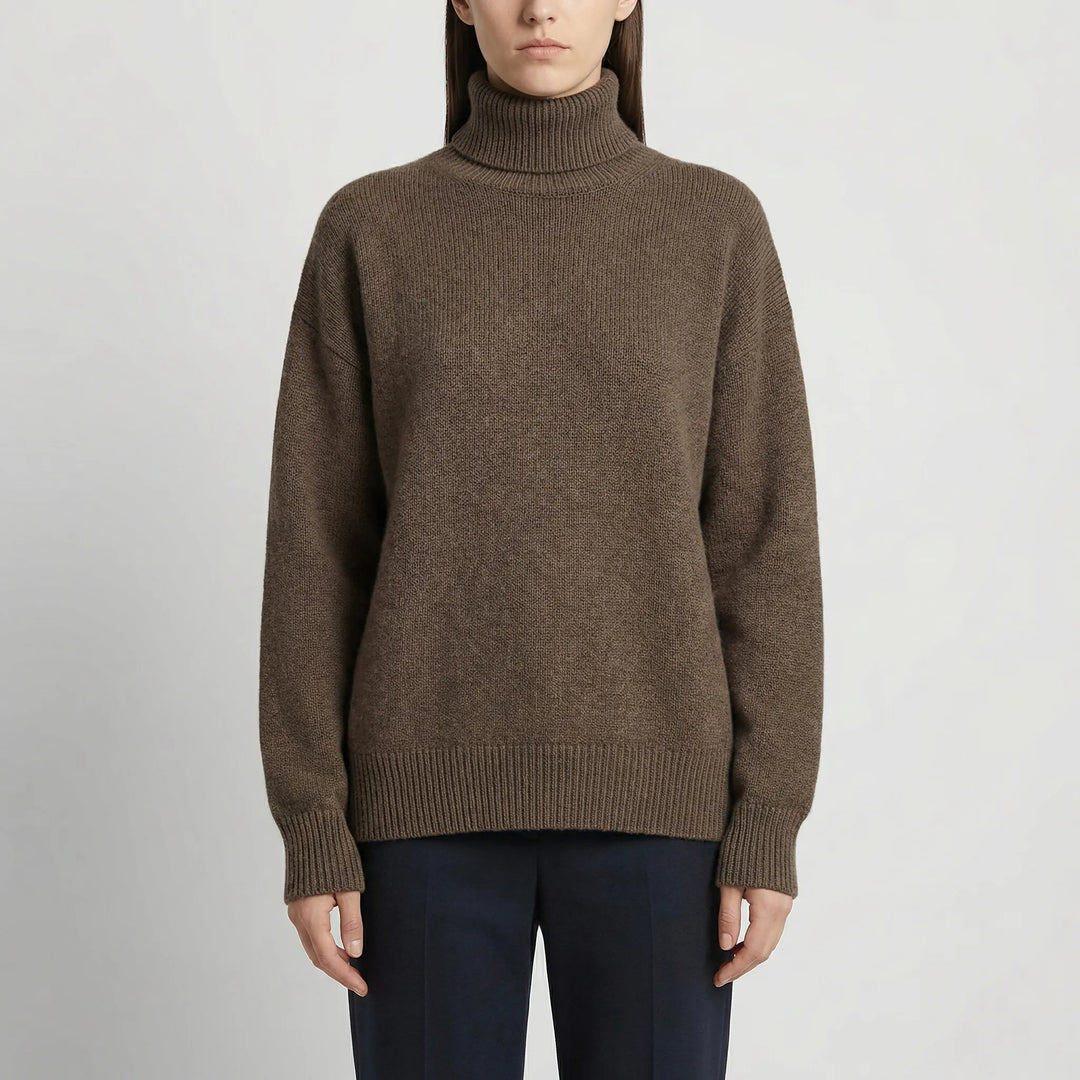Neckura - Ribbed Rollneck Knit Sweater