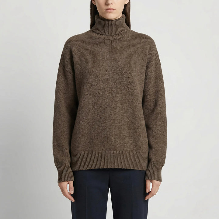 Neckura - Ribbed Rollneck Knit Sweater