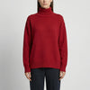 Ribbed Rollneck Knit Sweater for Women