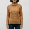 Relaxed-Fit Cable-Knit Turtleneck Sweater