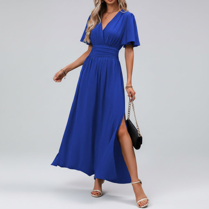 Women’s Elegant V-Neck Maxi Dress