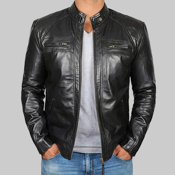 Rugged Motorcycle Jacket for Men