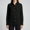 Quilted Button-Down Long Sleeve Shirt for Women