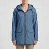 Mid-Length Hooded Rain Jacket for Women