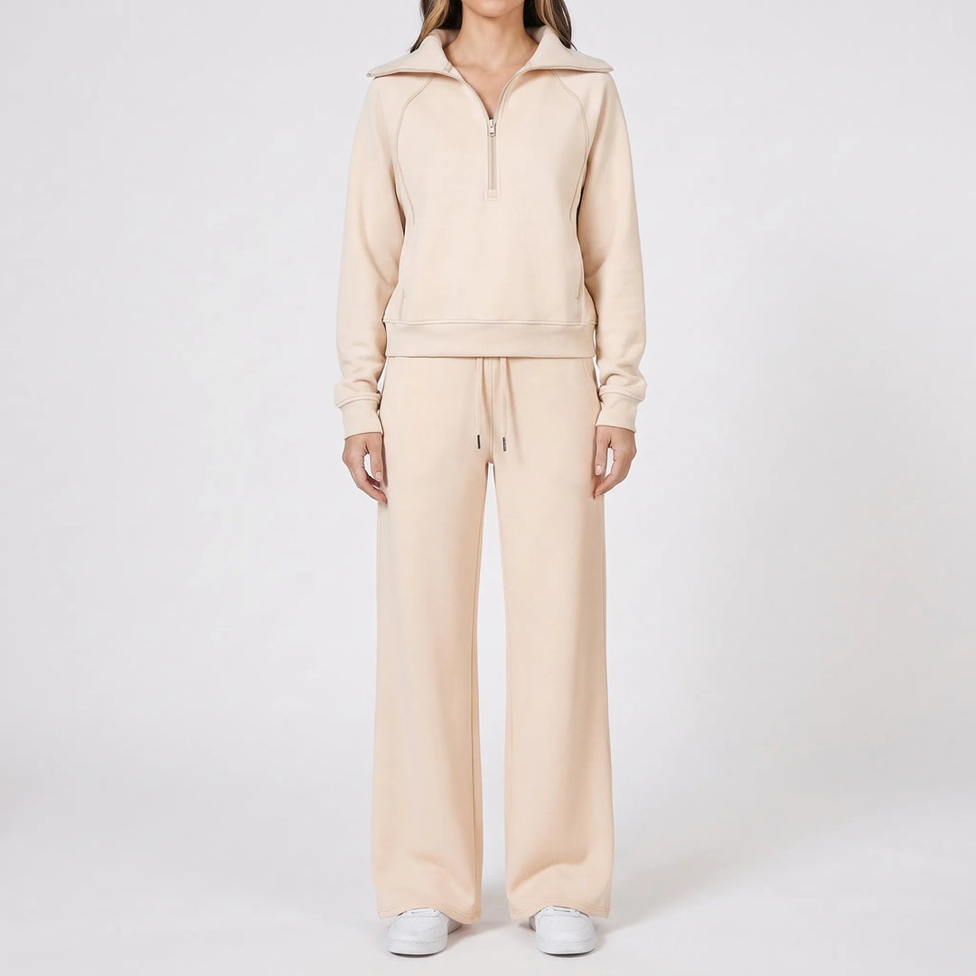 Relaxo - Coordinated Wide-Leg 2-Piece Set