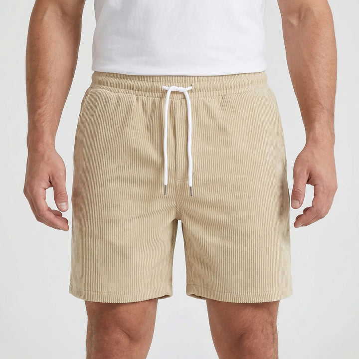 Ribvelo - Ribbed Texture Casual Men's Shorts