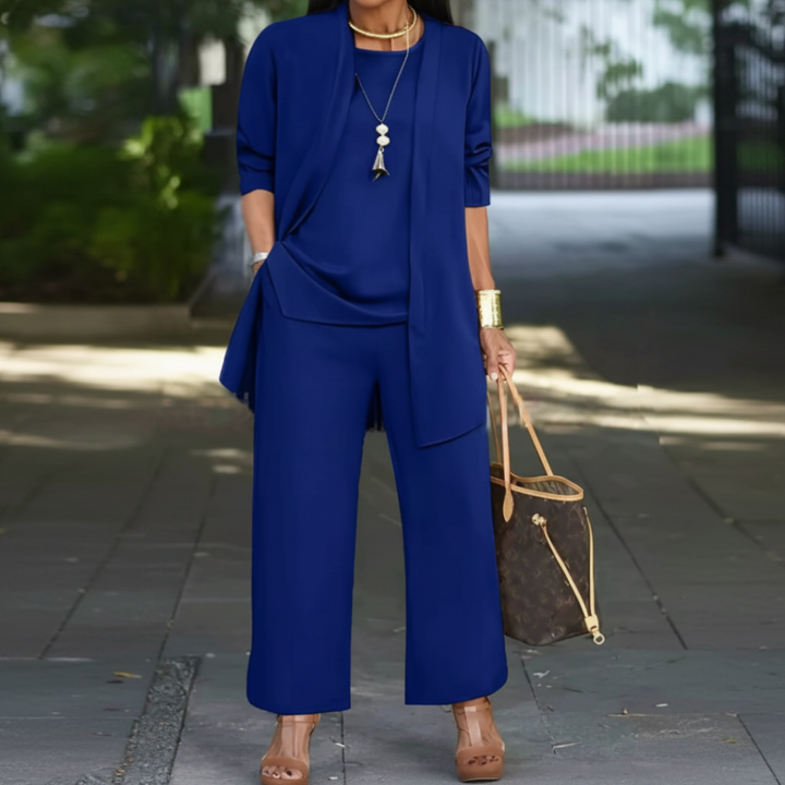 Stylish Refined Three-Piece Suit for Women