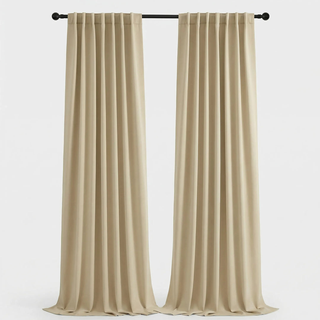Shadorra - Thermal Blackout Rod Pocket Curtain Panels