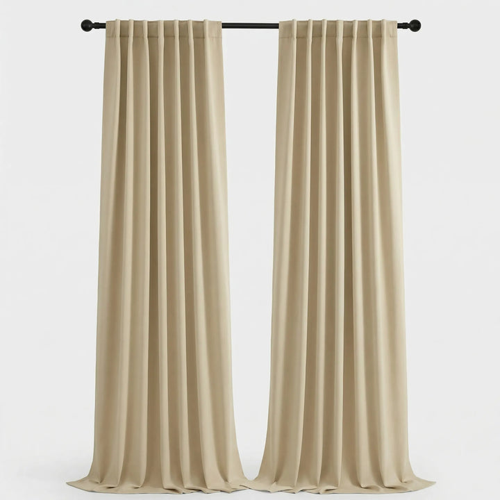 Shadorra - Thermal Blackout Rod Pocket Curtain Panels