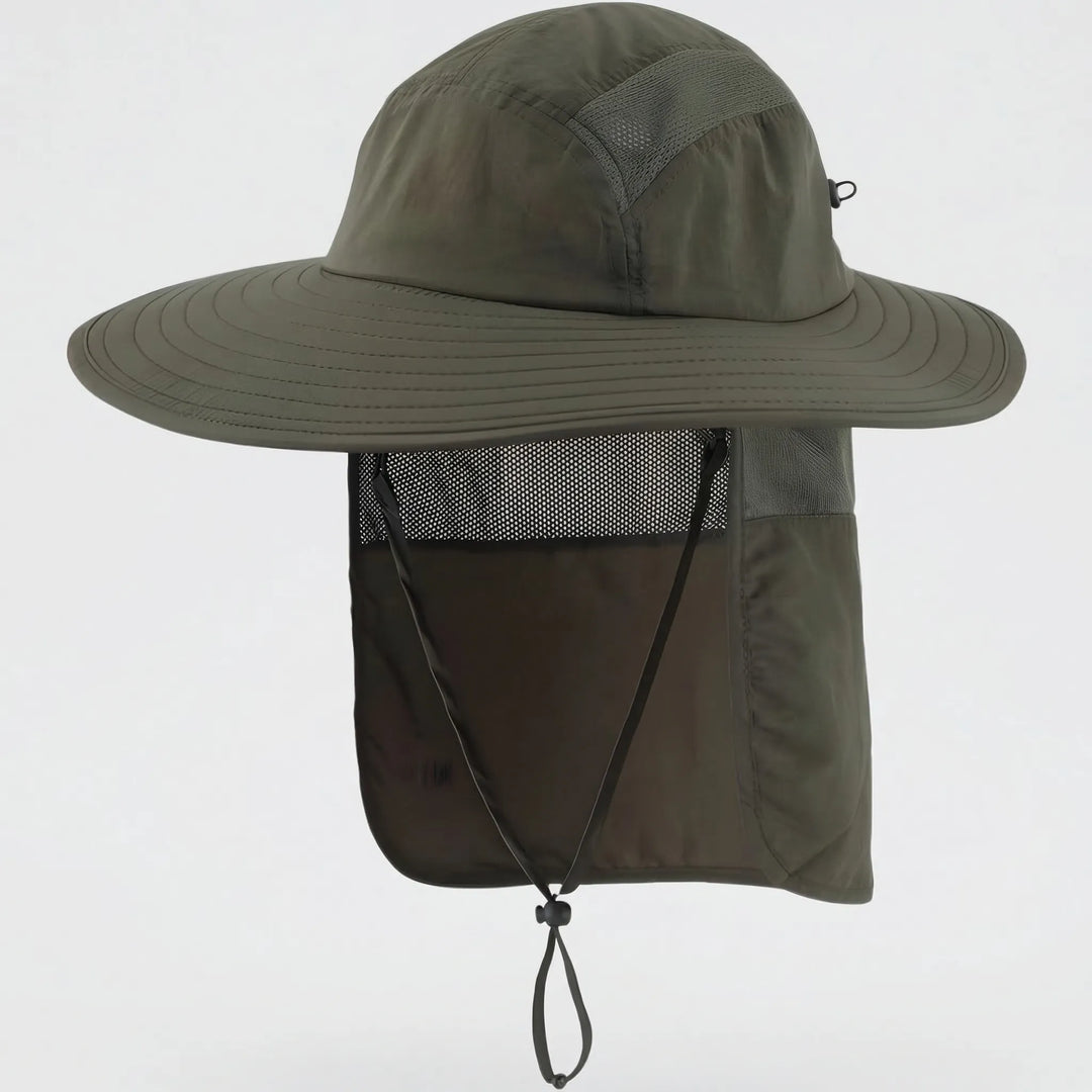 Shadovex - Wide Brim Hat With Neck Flap