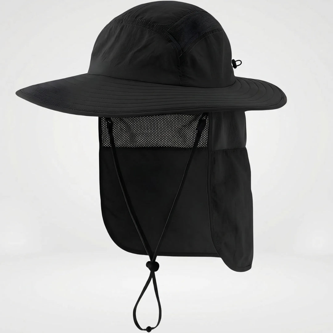 Shadovex - Wide Brim Hat With Neck Flap