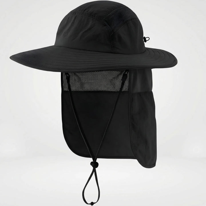 Shadovex - Wide Brim Hat With Neck Flap