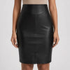 High-Waisted Knee-Length Pencil Skirt for Women