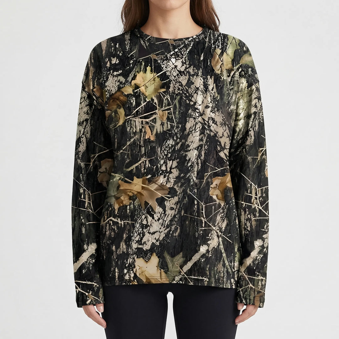 Slouvera - Oversized Crewneck Long Sleeve Top
