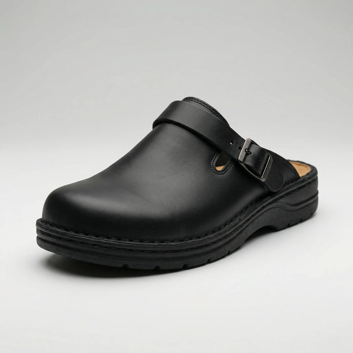 Sluxen - Slip-On Clog Slipper With Buckle Strap