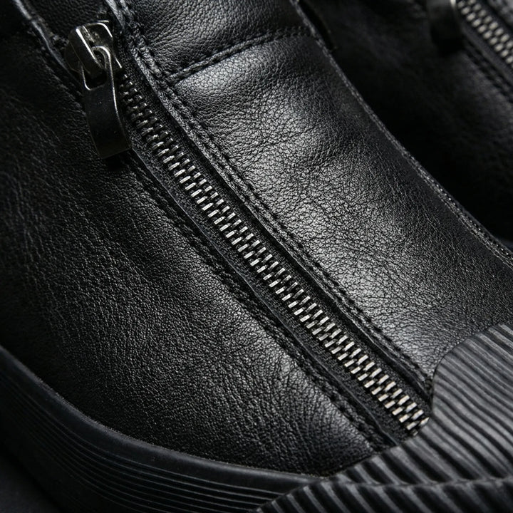 Slyvoro - Low-Profile Zip-Entry Casual Sneaker