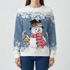 Graphic Snowman Crew Neck Sweatshirt