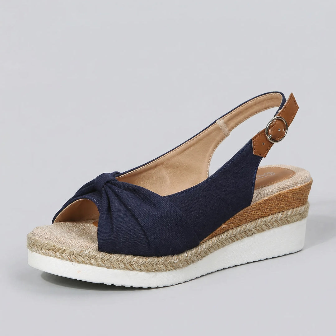 Soltressa - Open-Toe Crossover Strap Wedge Sandal