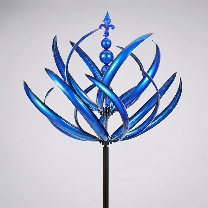 Spindrex - Wind-Driven Kinetic Garden Stake Sculpture