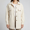 Long-Line Button-Front Jacket For Women