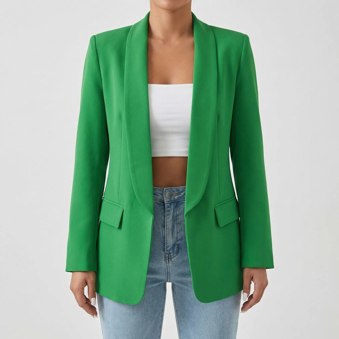 Stellona - Structured Open-Front Women's Blazer