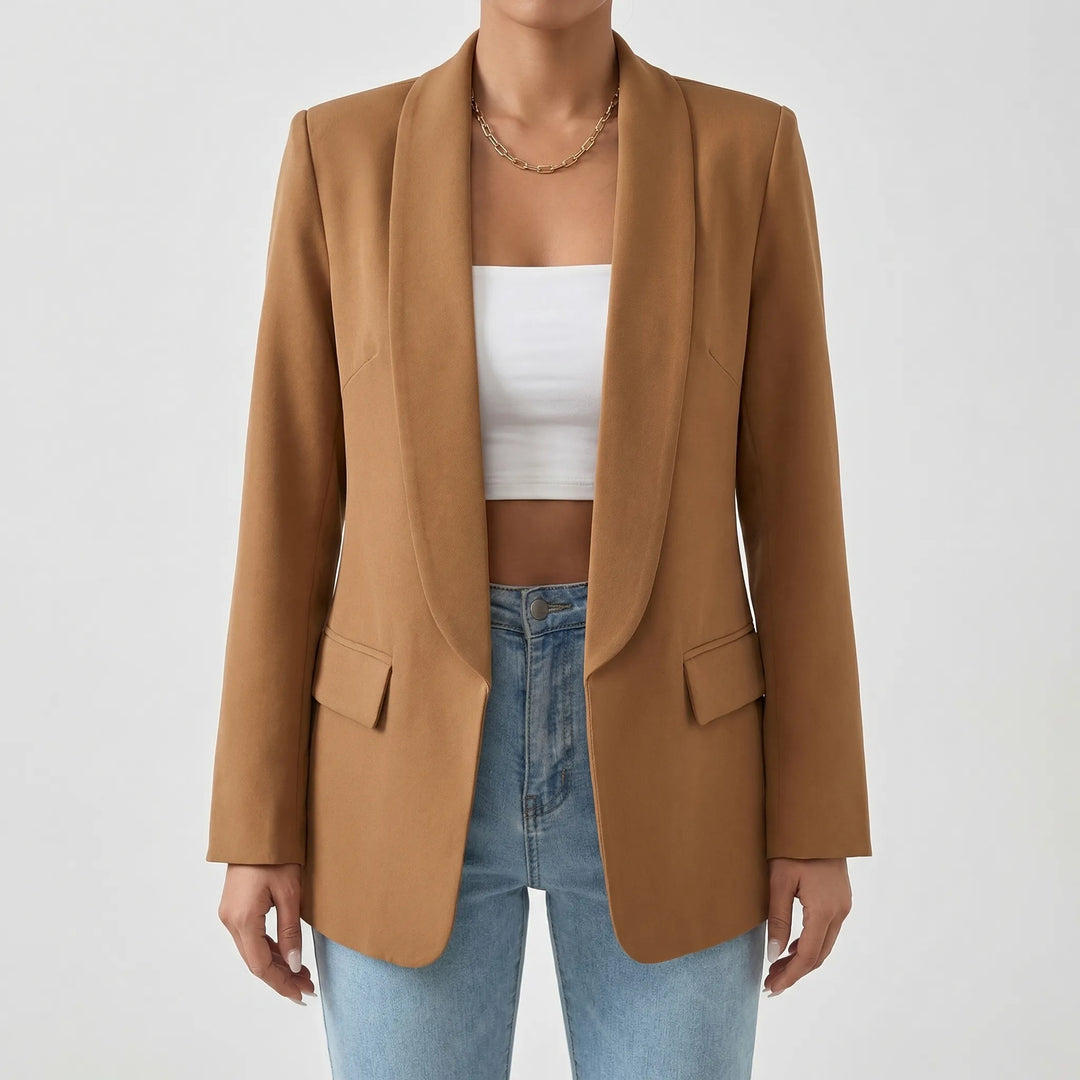 Stellona - Structured Open-Front Women's Blazer