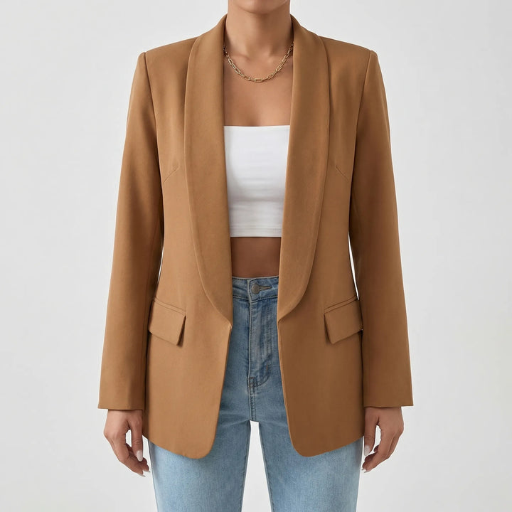 Stellona - Structured Open-Front Women's Blazer