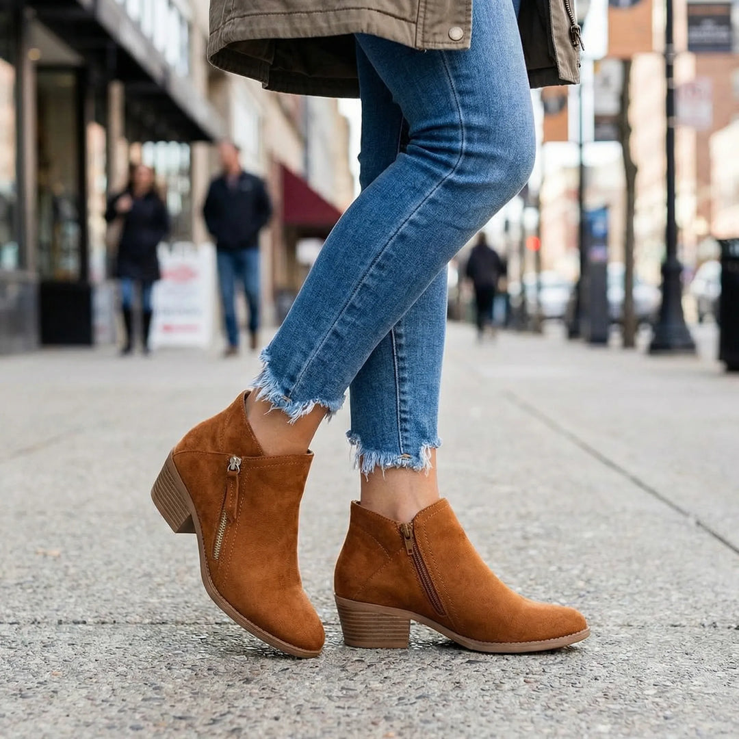 Stridexa - Block Heel Women's Ankle Boot