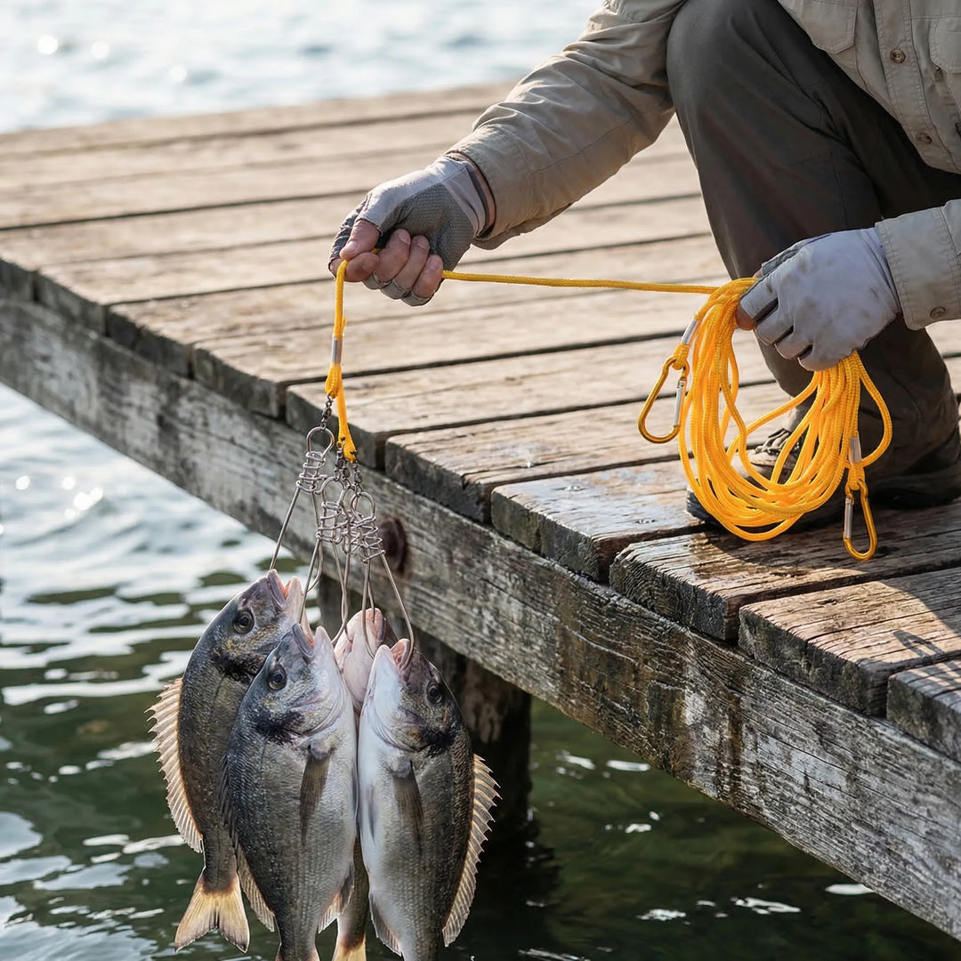 Stringrex - Multi-Clip Fish Stringer With Rope