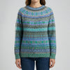 Relaxed Fit Patterned Pullover Sweater for Women