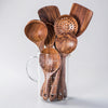 7-Piece Handcrafted Wood Utensil Set