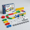 Colorful Cube Block Train Track Set