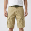 Multi-Pocket Relaxed Fit Cargo Shorts for Men