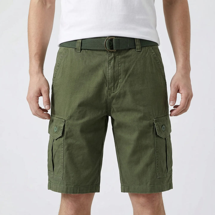 Traxholm - Multi-Pocket Relaxed Fit Cargo Shorts